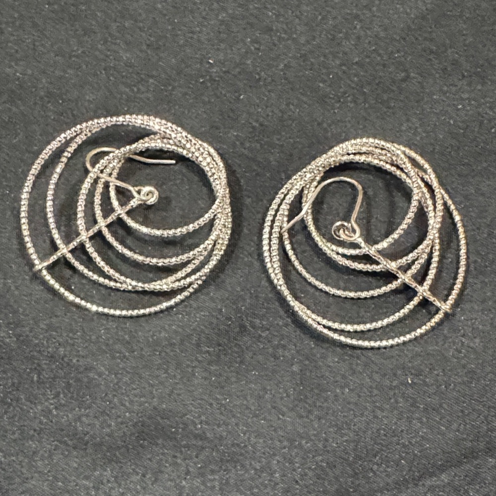Elegant Silver Hoop Earrings